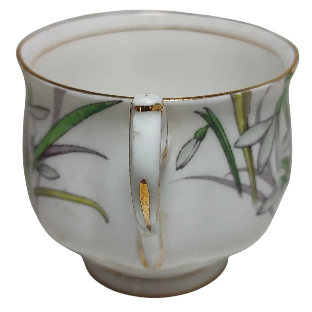 Royal Albert Teacup England‎ Bone China Snowdrop Flower Of Month Hand Painted